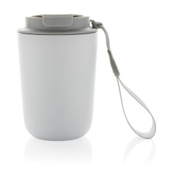 Mug publicitaire iso en acier inoxydable recyclé RCS avec lanière Cuppa