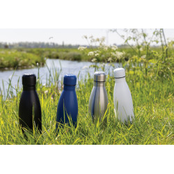 Bouteille publicitaire d'eau en acier inox recyclé certifié RCS Eureka Bouteille publicitaire d'eau en acier inox recyclé certifié RCS Eureka