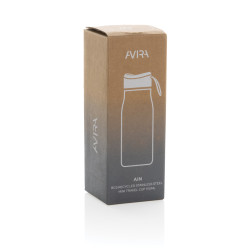 Mini bouteille publicitaire de voyage 150ml en acier RCS Avira Ain