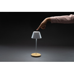 Lampe publicitaire de table plastique RCS rechargeable par USB Pure Glow