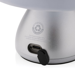 Lampe publicitaire de table rechargeable par USB en plastique RCS Luming
