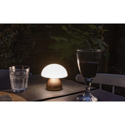 Lampe publicitaire de table rechargeable par USB en plastique RCS Luming