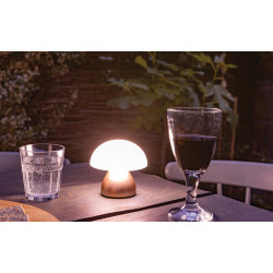 Lampe publicitaire de table rechargeable par USB en plastique RCS Luming