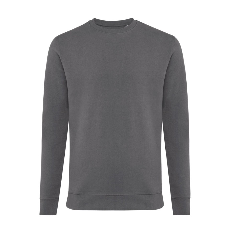 Sweater publicitaire à col rond en coton recyclé Iqoniq Zion