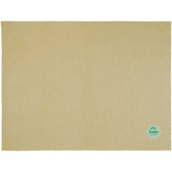 Couverture publicitaire tricotée Suzy de 150 x 120 cm en polyester certifié GRS