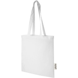 Sac publicitaire shopping Madras en coton certifié GRS de 140 g/m2 de 7 L