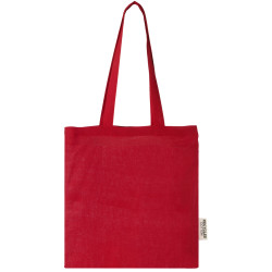 Sac publicitaire shopping Madras en coton certifié GRS de 140 g/m2 de 7 L