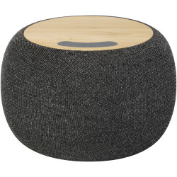 Haut-parleur publicitaire Bluetooth® et tapis de charge sans fil Ecofiber en bamboo/RPET