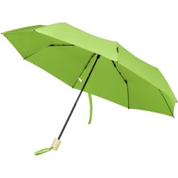 Parapluie publicitaire 21" pliable windproof en PET recyclé Birgit