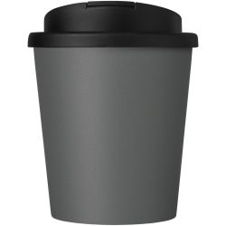 Gobelet publicitaire fabriqué en Europe recyclé Americano® Espresso de 250 ml avec couvercle anti-déversement