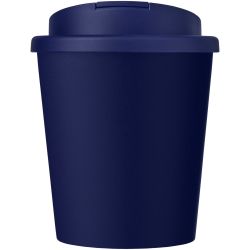 Gobelet publicitaire fabriqué en Europe recyclé Americano® Espresso Eco de 250 ml avec couvercle anti-déversement