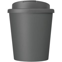 Gobelet publicitaire fabriqué en Europe recyclé Americano® Espresso Eco de 250 ml avec couvercle anti-déversement