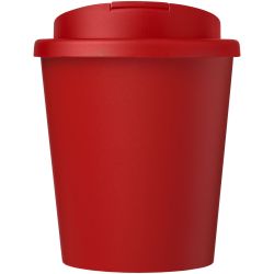 Gobelet publicitaire fabriqué en Europe recyclé Americano® Espresso Eco de 250 ml avec couvercle anti-déversement