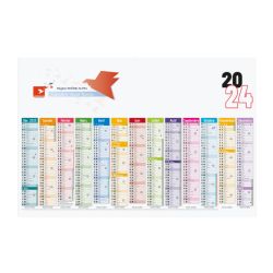 Calendrier bancaire personnalisable fabriqué en France 60x43 cm 13 mois/1 face EXPRESS