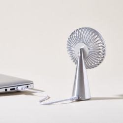 Mini ventilateur publicitaire portatif avec charge sans fil Lexon