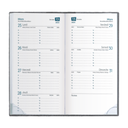 Agendas de poche personnalisables fabriqués en France semainier Express 