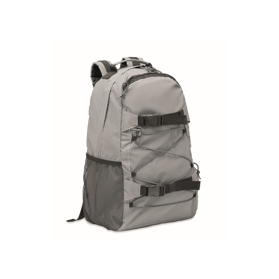Sac à dos personnalisé réfléchissant en polyester 190 T ordinateur 15 ‘’