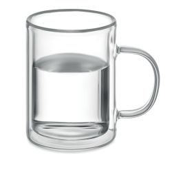 Mug en verre double paroi personnalisé en sublimation 225 ml