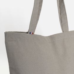 Sac en coton recyclé imitation lin personnalisé fabriqué en France