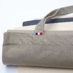 Sac en coton recyclé imitation lin personnalisé fabriqué en France