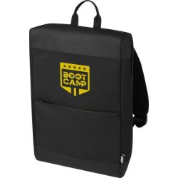 Sac personnalisé à dos Rise recyclé certifié GRS pour ordinateur portable de 15,6"