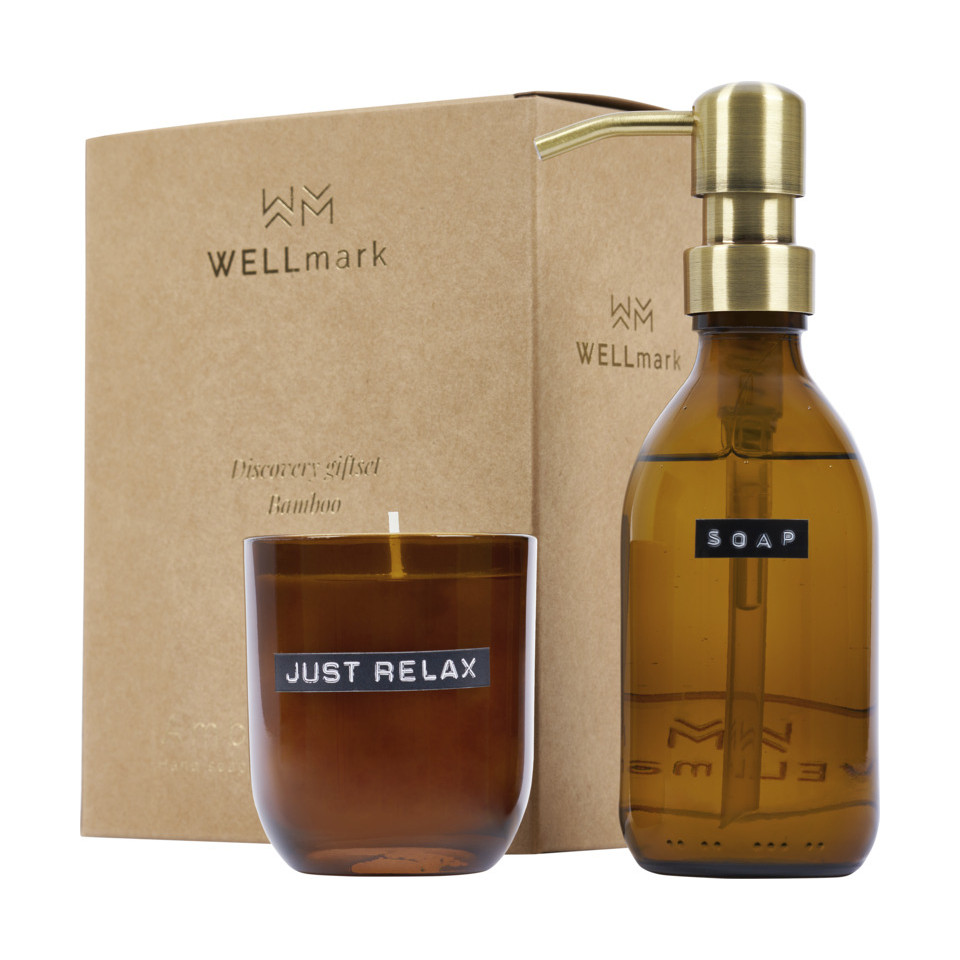 Distributeur de savon personnalisé pour les mains bougies parfumées WELLmark fabriqué en Europe