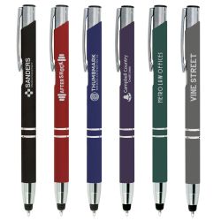 Stylo stylet personnalisable quadrichromie express Goldstar® Crosby soft touch