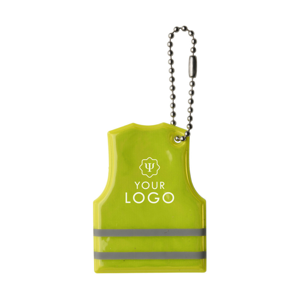 Porte-clés publicitaire express gilet de sécurité