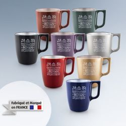 Coffret cadeau personnalisable de 2 mugs Luminarc fabriqué en France 25cl