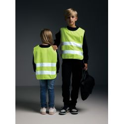 Gilet haute visibilité personnalisé de signalisation en rPET GRS enfant