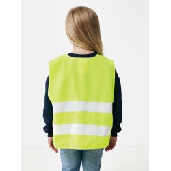 Gilet haute visibilité personnalisé de signalisation en rPET GRS enfant