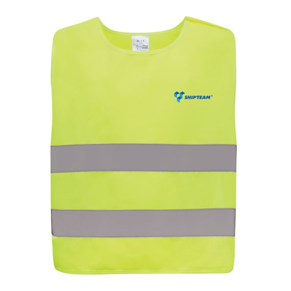 Gilet haute visibilité personnalisé de signalisation en rPET GRS enfant