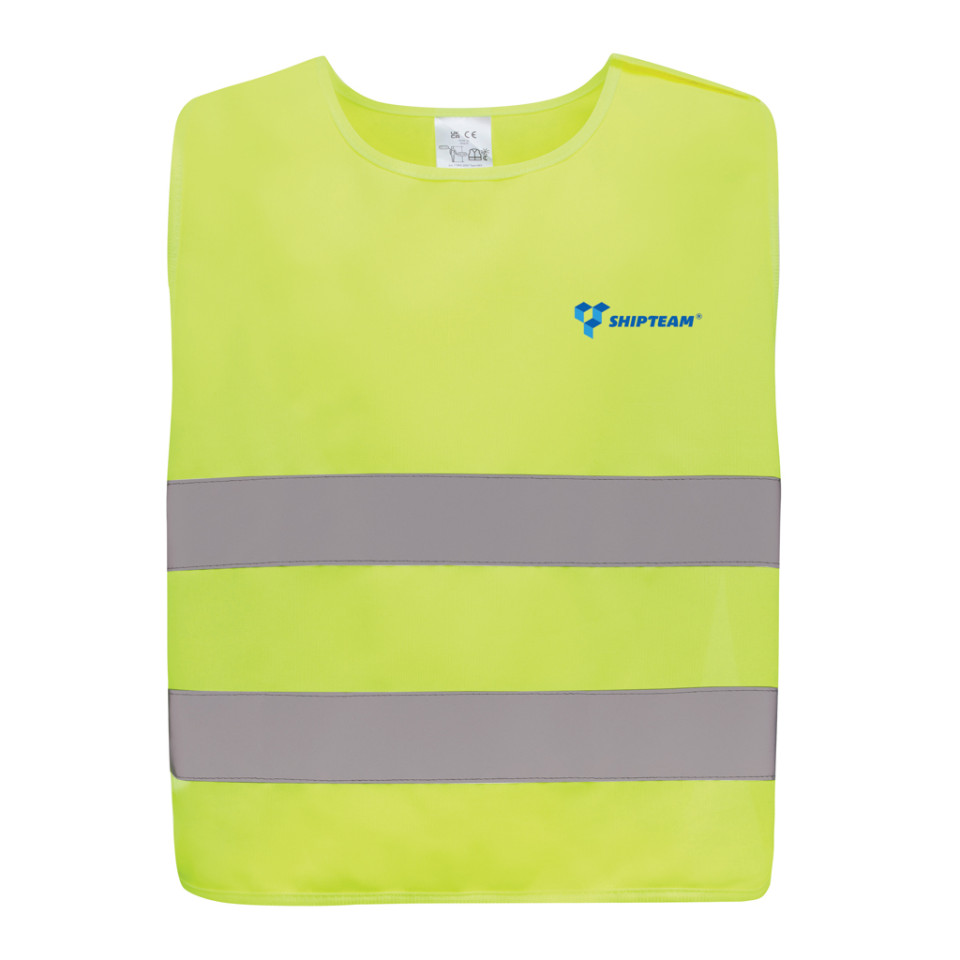 Gilet haute visibilité personnalisé de signalisation en rPET GRS enfant