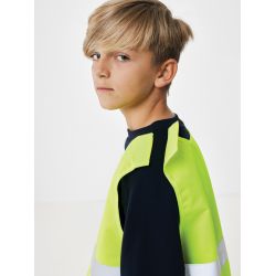 Gilet haute visibilité personnalisé de signalisation en rPET GRS enfant