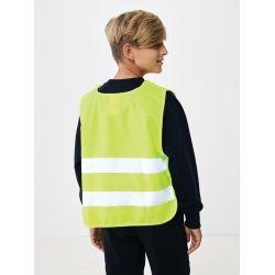 Gilet haute visibilité personnalisé de signalisation en rPET GRS enfant