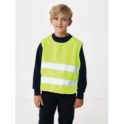 Gilet haute visibilité personnalisé de signalisation en rPET GRS enfant