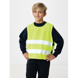 Gilet haute visibilité personnalisé de signalisation en rPET GRS enfant