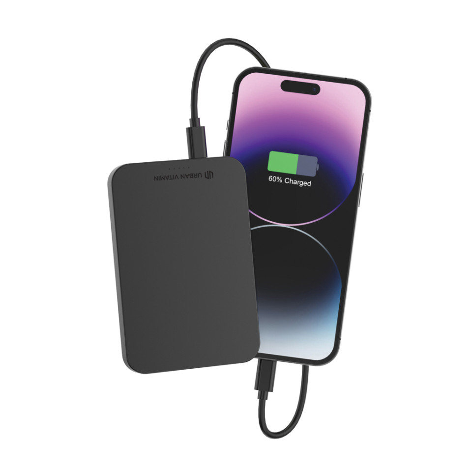 Batterie publicitaire 5000mAh en plastique/alu RCS UrbanVitamin Richmond