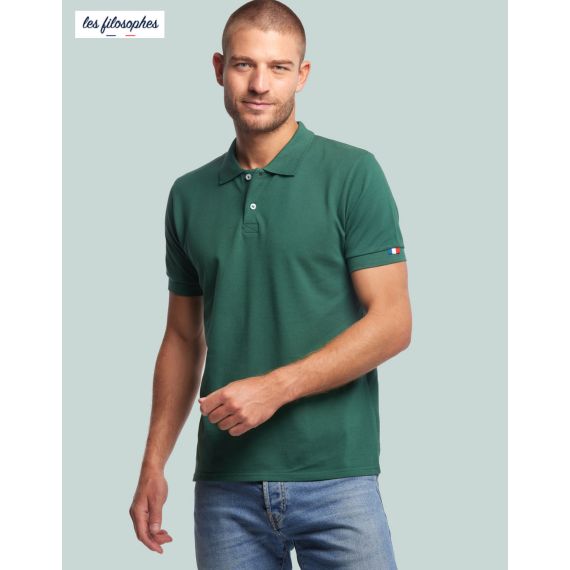 Polo homme manche courte personnalisé fabriqué en France Sartre