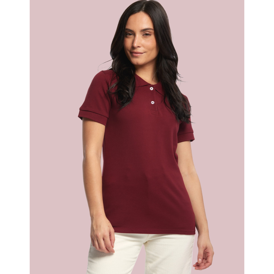 Polo femme manche courte personnalisé fabriqué en France Beauvoir Polo femme manche courte personnalisé fabriqué en France Beauvoir