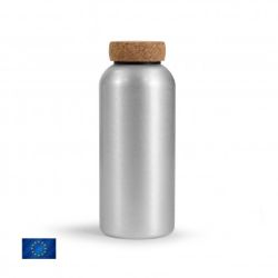 Bouteille personnalisée en Aluminium 600 ml fabriqué en Europe bouchon en liège