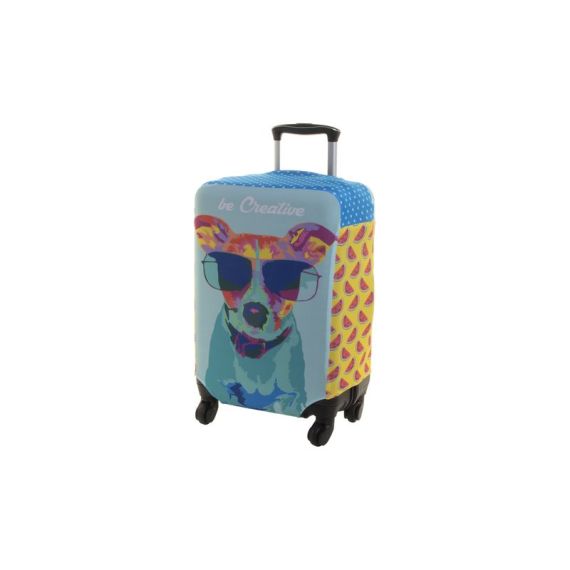 Couvre valise en polyester personnalisable sur mesure fabriqué en Europe