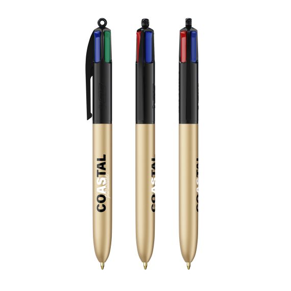 Stylo 4 couleurs publicitaire fabriqué en France BIC® Glacé