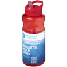 Bouteille publicitaire de sport H2O Active® Eco Big Base de 1 litre avec couvercle à bec verseur fabriqué en Europe
