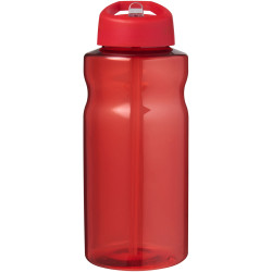 Bouteille publicitaire de sport H2O Active® Eco Big Base de 1 litre avec couvercle à bec verseur fabriqué en Europe