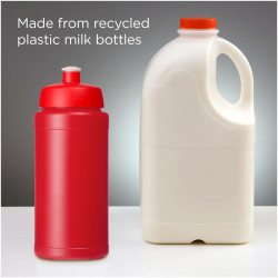 Gourde publicitaire de sport recyclée Baseline de 500 ml fabriqué en Europe