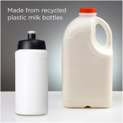 Gourde publicitaire de sport recyclée Baseline de 500 ml fabriqué en Europe Gourde publicitaire de sport recyclée Baseline de 500 ml fabriqué en Europe