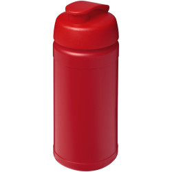Bouteille publicitaire de sport Baseline de 500 ml recyclée avec couvercle rabattable fabriqué en Europe Bouteille publicitaire de sport Baseline de 500 ml recyclée avec couvercle rabattable fabriqué en Europe