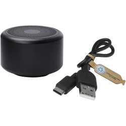 Mini haut-parleur publicitaire Bluetooth® en aluminium recyclé Rise 3 W RCS