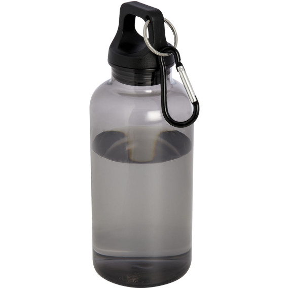 Bouteille publicitaire d'eau 400 ml en aluminium recyclé certifié RCS Oregon avec mousqueton